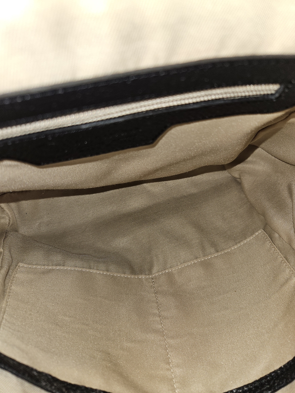 VALENTINA ITALY SUPPLE PEBBLED LEATHER HOBO BLACK GRAY BEIGE HANDBAG $170 NEW - Picture 13 of 16